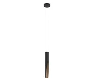 Lampy sufitowe - Eglo 900874 - LED Żyrandol na lince BARBOTTO 1xGU10/4,5W/230V czarny/brązowy - miniaturka - grafika 1