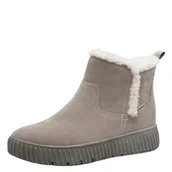 Śniegowce damskie - TAMARIS Damskie Comfort WL Boot Duo-tex śniegowce, LT Grey, 38 EU, szary (lt grey), 38 EU - miniaturka - grafika 1