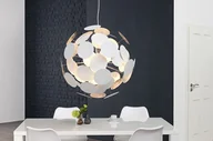 Lampy sufitowe - Invicta Interior Lampa wisząca Impact White Silver 70cm (Z36227) - miniaturka - grafika 1
