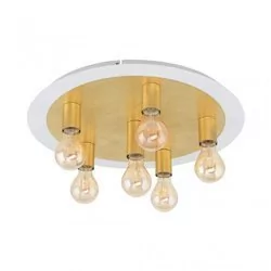 Eglo 97493 - LED Plafon PASSANO 6xE27/4W/230V złoty - Lampy sufitowe - miniaturka - grafika 1