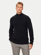 Swetry męskie - Pierre Cardin Sweter C5 51122/5076/6323 Granatowy Regular Fit - miniaturka - grafika 1
