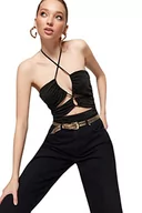 Body - Trendyol Damskie body z dzianiny, Czarny, 36 - miniaturka - grafika 1
