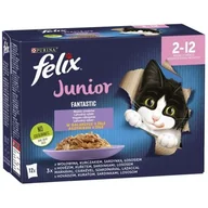 Mokra karma dla psów - Nestle FELIX Fantastic Junior Kurczak 12x85g) pełnowartościowa mokra karma dla kociąt - miniaturka - grafika 1