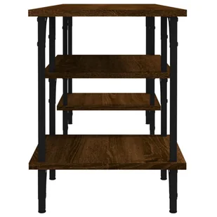 Szafka pod TV, brązowy dąb, 102x35x45,5 cm Lumarko! - Szafki RTV - miniaturka - grafika 7