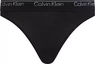 Majtki damskie - Calvin Klein Stringi 095E czarne, Czarny, XL - miniaturka - grafika 1