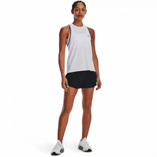 Damskie spodenki treningowe Under Armour Flex Woven Short 3in - czarne - UNDER ARMOUR - Spodnie sportowe damskie - miniaturka - grafika 1