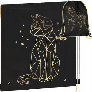 Starpak Worek Szkolny na Obuwie Złoty Kotek Gold Unicorn 529469 - Torby szkolne - miniaturka - grafika 1