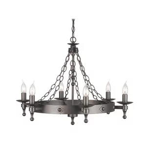 Elstead Lighting Żyrandol Klasyczny 6pł WR6 GR WARWICK (9454) - Lampy sufitowe - miniaturka - grafika 1