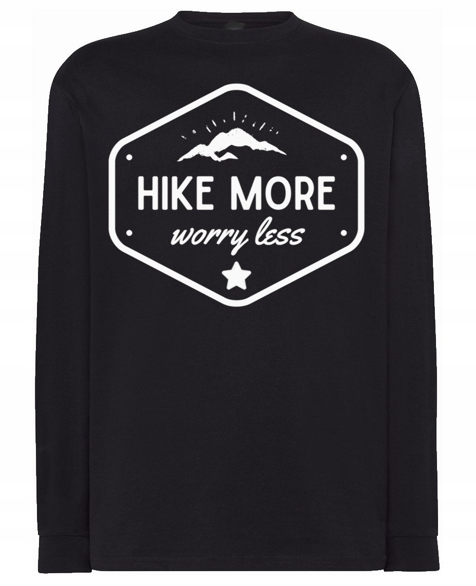 Longsleeve fajny nadruk WĘDRÓWKI GÓRY r.M