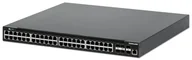 Pozostałe akcesoria sieciowe - Intellinet 562041 łącza sieciowe Zarządzany L3 Gigabit Ethernet (10/100/1000) Obsługa PoE Czarny - miniaturka - grafika 1