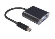 Adaptery i przejściówki - MicroConnect USB-C VGA Czarny USB3.1CVGA - miniaturka - grafika 1