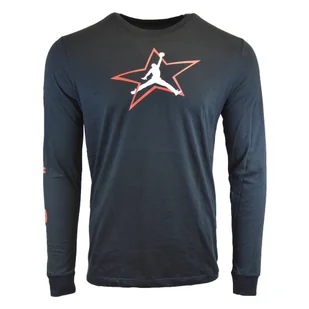 Koszulka męska Air Jordan AJ6 Longsleeve Crew czarna - DD5231-010-M - Koszulki męskie - miniaturka - grafika 1