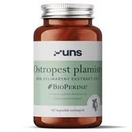 Witaminy i minerały dla sportowców - UNS Ostropest Plamisty 80% Sylimaryny Ekstrakt 25:1 60vegcaps - miniaturka - grafika 1