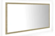 Lustra - Nowoczesne lustro z podświetleniem LED dąb sonoma E0-Z23 - miniaturka - grafika 1