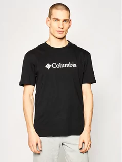 Koszulki męskie - Columbia T-Shirt CSC Basic Logo EM2180 Czarny Regular Fit - grafika 1