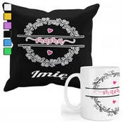 Gadżety dla niej i dla niego - ZESTAW KUBEK + POSZEWKA Z NADRUKIEM-DLA FANA PREZENT DZIEŃ MAMY MATKI +IMIĘ - miniaturka - grafika 1