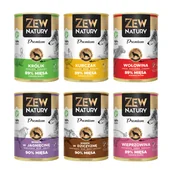 Mokra karma dla psów - ZEW NATURY 89% mięsa mix smaków 6 x 400g PAKIET - miniaturka - grafika 1