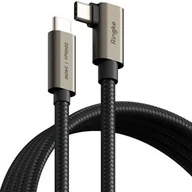 Kable USB - Ringke Kabel kątowy 3.2 gen. 2x2 USB-C, 90 Degree, PD 3.1, 240W, 1m, czarny - miniaturka - grafika 1
