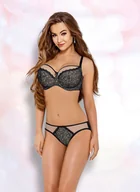 Majtki damskie - Figi VENA VF-323 (kolor czarny/beż, rozmiar L) - miniaturka - grafika 1