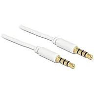 Kable - Delock Kabel Kabel mini jack, 1m, biały (GSM002112) - miniaturka - grafika 1