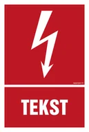 Systemy ekspozycyjne i znaki informacyjne - ZNAK NA ZAMÓWIENIE WZÓR B-003, TS - PŁYTA TD FOTOLUMINESCENCYJNA; (100X148MM) - miniaturka - grafika 1