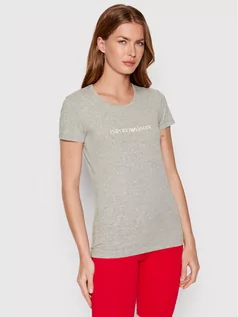 Koszulki i topy damskie - Emporio Armani Underwear T-Shirt 163139 2R227 00948 Szary Slim Fit - grafika 1