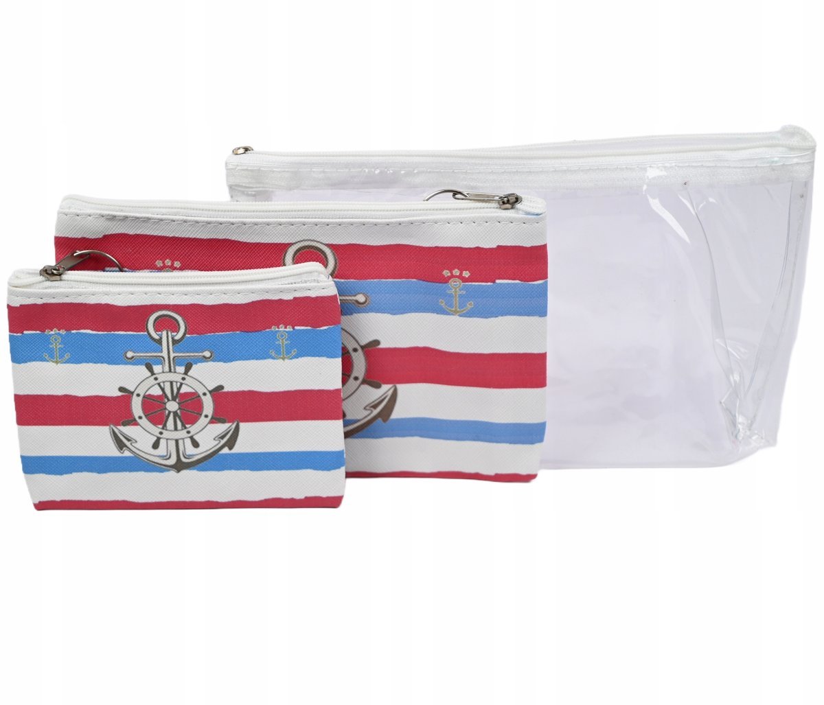 Portfelik Dla Dzieci Morska Portmonetka Saszetka Zestaw 3Szt Różne Wzory