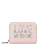 Portfele - LOVE MOSCHINO Duży Portfel Damski JC5732PP0MKD0601 Różowy - miniaturka - grafika 1