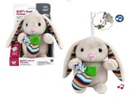 Zabawki interaktywne dla dzieci - ICOM 45083 KRÓLICZEK PLUSZOWY Z MELODYJKĄ - miniaturka - grafika 1