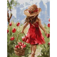 Malowanie po numerach - Ideyka Malowanie po numerach - Radość kwiatów 30x40cm - miniaturka - grafika 1