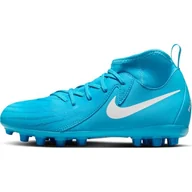 Piłka nożna - Nike Unisex dziecięce buty piłkarskie Jr Phantom Luna II Academy Ag, Blue Fury White, 32 EU - miniaturka - grafika 1