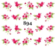 Ozdoby do paznokci - Naklejki wodne na paznokcie - nr 894 - miniaturka - grafika 1