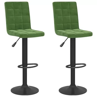 shumee Hokery 2 szt. ciemnozielone obite aksamitem - Taborety i hokery - miniaturka - grafika 1