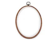 Pasmanteria - Ramkotamborek Do Zawieszania Owalny 16,5X23 cm Plastikowy - miniaturka - grafika 1