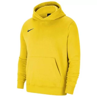 Odzież sportowa dziecięca - Bluza dla dzieci Nike Park Fleece Pullover Hoodie żółta CW6896 719 - grafika 1