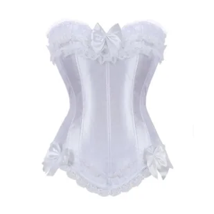 Satynowy gorset plus size - Gorsety - miniaturka - grafika 1