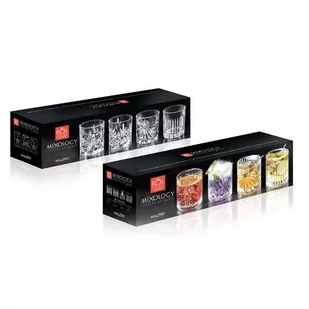 Szklanki do whisky, zestaw 4 różnych eleganckich szklanek - Szklanki - miniaturka - grafika 1