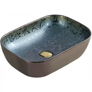 Mexen Rita umywalka nablatowa 45 x 32 cm zielona - 21084556 - Umywalki - miniaturka - grafika 1