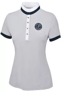 PIKEUR Koszulka konkursowa SABINA grey - Koszulki jeździeckie - miniaturka - grafika 1