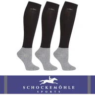 Skarpetki jeździeckie - Schockemohle Podkolanówki SHOW 3-pak AW25 - black/black/black - miniaturka - grafika 1