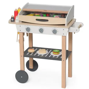 Duży Drewniany Grill Dla Dzieci + 47 Akcesoriów Lumarko! - Zabawki AGD - miniaturka - grafika 10