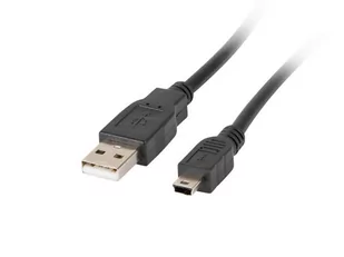 Canon Lanberg Kabel USB Lanberg 2.0 MINI AM-BM5P 1.8M CA-USBK-10CC-0018-BK - Kable USB - miniaturka - grafika 2