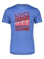 Koszulki sportowe męskie - asics Koszulka funkcyjna w kolorze niebieskim - miniaturka - grafika 1