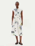 Sukienki - Marella Sukienka koszulowa Pier 2513221372200 Biały Regular Fit - miniaturka - grafika 1