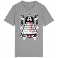 Koszulki męskie - Killuminati Koszulka Illuminati Mason NWO Piramida - miniaturka - grafika 1