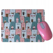 Podkładki pod mysz - Podkładka pod mysz myszkę śmieszne KOTY kot kawa - miniaturka - grafika 1