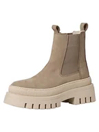 Botki damskie - Tamaris Damskie botki 1-1-25494-41, szarobrązowy, 38 EU - miniaturka - grafika 1