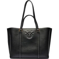 Torebki damskie - Pinko Skórzana shopperka MIRANDA SHOPPER BIG - miniaturka - grafika 1