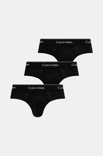 Calvin Klein Underwear slipy 3-pack męskie kolor czarny 000NB3962A - Majtki męskie - miniaturka - grafika 1