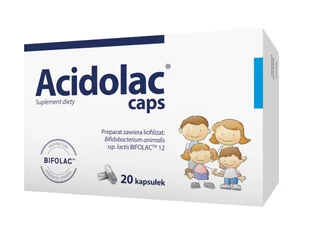 Polpharma Acidolac caps x 20 kaps - Układ pokarmowy - miniaturka - grafika 1